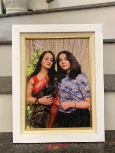 Tranh Gạo Chân Dung Tượng Hình