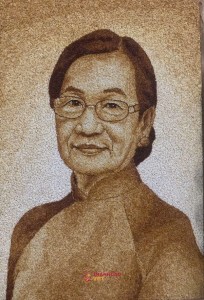 Tranh Gạo Màu Chân Dung Cá Nhân