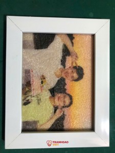 Tranh Gạo Màu Chân Dung Cảm Xúc