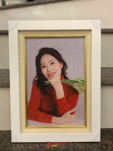 Tranh Gạo Màu Chân Dung Hiện Đại