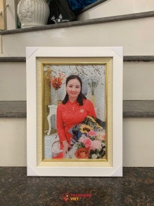 Tranh Gạo Màu Chân Dung Lưu Giữ Khoảnh Khắc