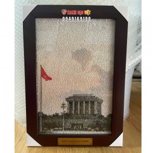 Tranh gạo Lăng Bác