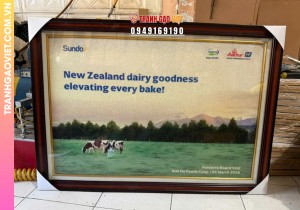 Tranh gạo Màu tặng đối tác công ty Sundo