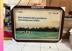 Tranh gạo màu Tặng khách hàng Sun Do