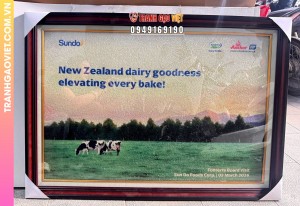 Tranh gạo màu Tặng khách hàng Sun Do