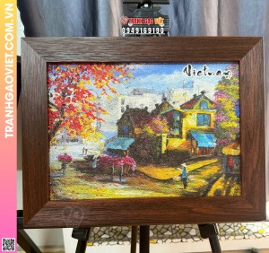 Tranh Gạo Một Góc Hà Nội