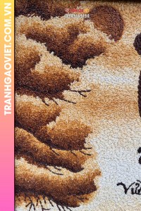 Tranh gạo rang Thầy Cô bản dọc size 50x70 cm