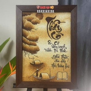 Tranh gạo rang Thầy Cô tặng 20/11