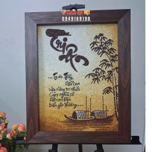 Tranh gạo Tri Ân thầy cô dẫn lối