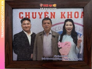 Tranh gạo tặng Bác Sỹ chuyên khoa