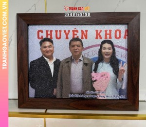 Tranh gạo tặng Bác Sỹ chuyên khoa