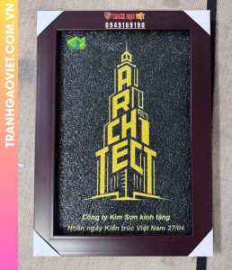 Tranh gạo tặng Nhân Ngày Kiến Trúc Việt Nam 27/4