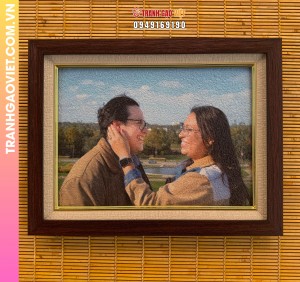 Tranh gạo Tình Yêu của Cặp Đôi
