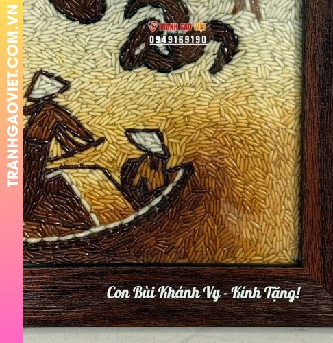 Tranh gạo Tri Ân