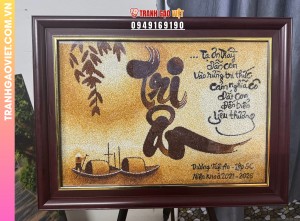 Tranh Gạo Tri Ân Quà Tặng Cô Giáo Tiểu Học