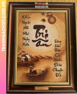 Tranh gạo Tri Ân tặng Cô giáo niên khoá (2008-2011)