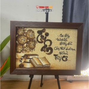 Tranh gạo rang Tri Ân và quyển sách tri thức