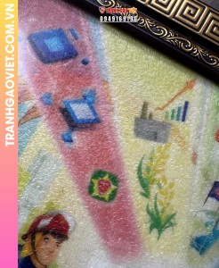 Tranh Gạo Tuổi Trẻ Việt Nam - Trái Tim Tổ Quốc