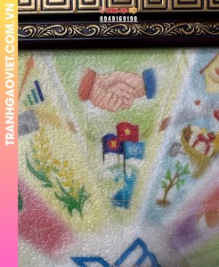 Tranh Gạo Tuổi Trẻ Việt Nam - Trái Tim Tổ Quốc