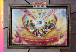 Tranh Gạo Tuổi Trẻ Việt Nam - Trái Tim Tổ Quốc