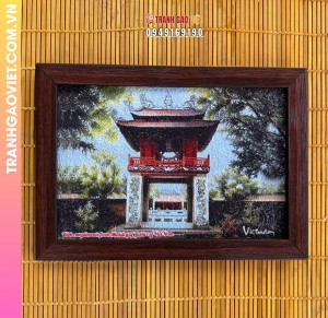 Tranh gạo Văn Miếu