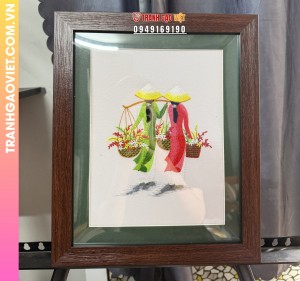 Tranh thêu 2 Cô Gái