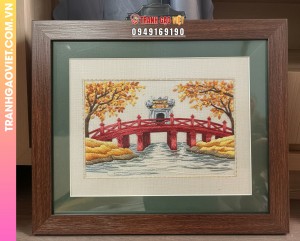 Tranh Thêu Cầu Thê Húc Mùa Thu