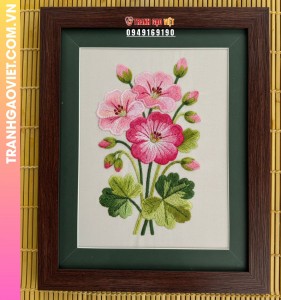 Tranh Thêu Hương Sắc Hoa Xuân