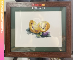 Tranh Thêu Tay Đôi Nón Lá Việt Nam Tinh Tế
