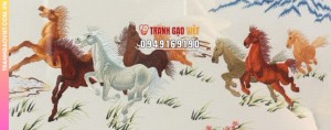 Tranh Thêu Tay Mã Đáo Thành Công Phong Thủy Ý Nghĩa