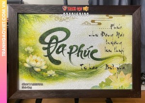 Tranh thư pháp kỷ niệm 30 năm thành lập công ty Đa Phúc